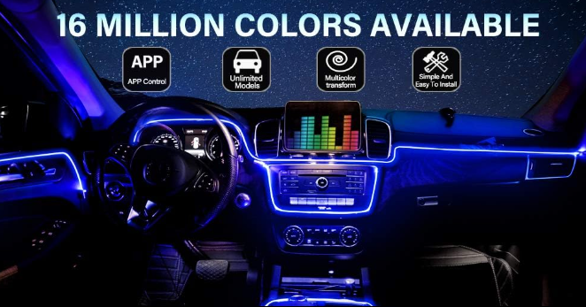 Nightride ambient LED lights